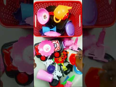 Diy unboxing amazing mini plastic kitchen set #shorts