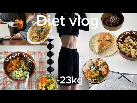 sub)- 23kg diet vlog. Vegan special. Vegan diet recipe. Let's have a healthy diet together.