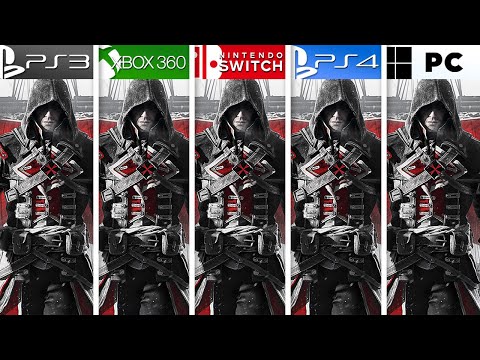 Assassin's Creed Rogue | PS3 vs Xbox 360 vs Switch vs PS4 vs PC | Full Graphics Comparison