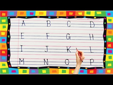 Writing capital letters Alphabet for kids | बच्चों को Abcd लिखना सिखाए | English Alphabet A to Z 01