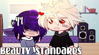 Beauty Standards | MHA | Chxrry-Cakes | ORIGINAL | My AU | Jirou Angst | PLATONIC BakuJirou 🧡💜 |