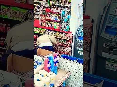 Look at this thief stealing a beer beer￼ #theif#chor#india#usa#gasstation#funny#foryou#watch#follow