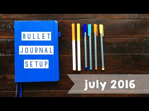 Bullet Journal Setup - July Plan With Me