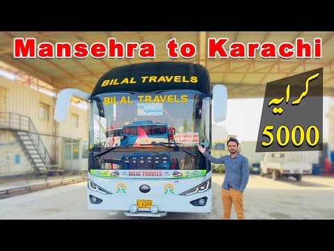 Mansehra to Karachi Sleeper & Executive Class Yutong Nova Bus Service | Bilal Travels Mansehra