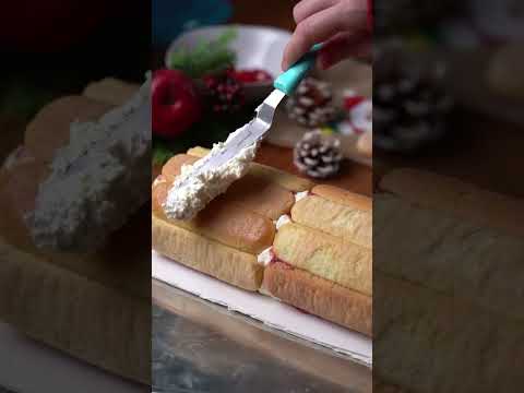 Swiss roll cake / Buche de Noel  without oven in 10 minutes / Buche de Noel recipe for Christmas