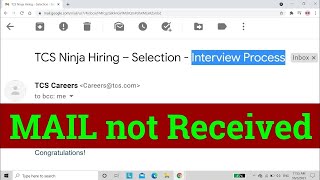 TCS NQT | TCS Ninja Result Mail Not Received | Most demanded Video | Join Live Session