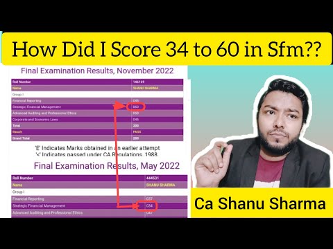 How did I score 34 to 60 in sfm??|| CA Final SFM Exemption stratey | Revision