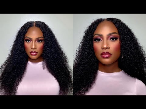 NO EFFORT INSTALL, CURLS POPPING 🔥 || PRE PLUCKED GLUELESS CURLY 5X5 CLOSURE WIG || ASTERIA HAIR