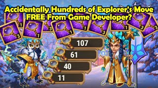 Accidentally Hundreds of Explorer's Move FREE From Game Developer?