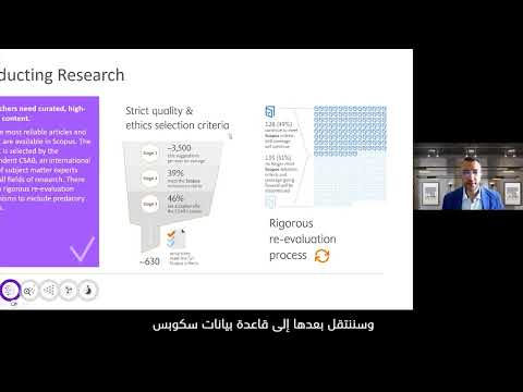 ورشة بعنوان:  Scopus - كيفية استخدام المقاييس الببلومترية للمجلات العلمية من أجل النشر