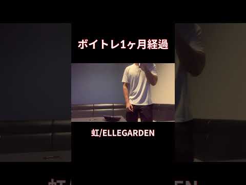 【脱音痴】虹 歌ってみた　ELLEGARDEN カラオケ#shorts #歌ってみた #cover