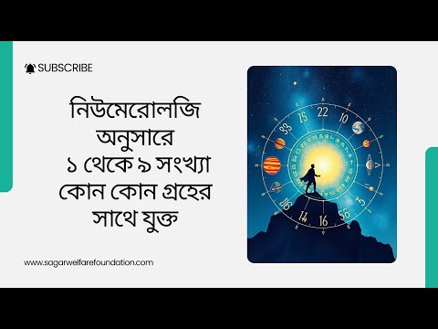 Numerology- Numbers and Planets in Bengali #numerology #planets #numbers