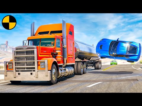 Realistic Crossroad Crashes #1 😱 BeamNG.Drive