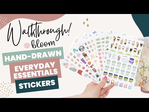 Hand-Drawn Everyday Essential Stickers - bloom Daily Planners ®