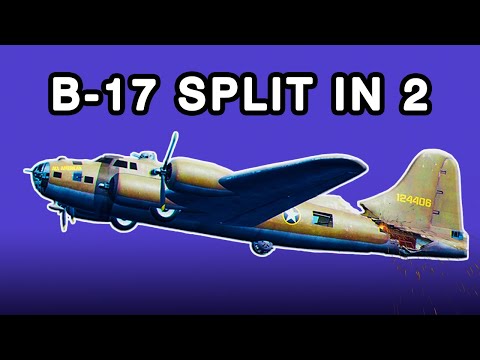 B-17 Split In Two