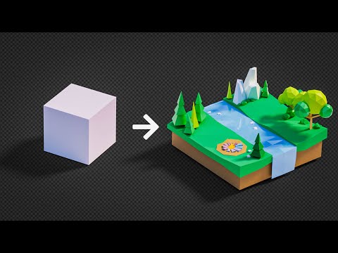 Blender 4.0 Beginner Tutorial | Low Poly Worlds