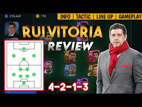 RUI VITORIA 4213 MANAGER REVIEW | NEW AL NASSR MANAGER | PES 2021 MOBILE