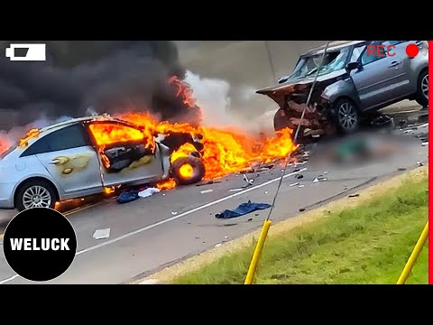 50 SHOCKING Car Crashes Moments Caught On Camera Expensive Lesson For Drowsy Drivers