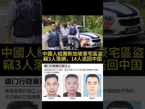 中國盜竊團夥組團到新加坡豪宅犯案