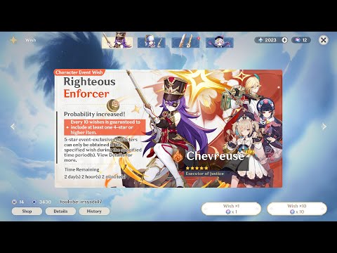 Chevreuse 5 Star Banner Wish Animation | Genshin Impact