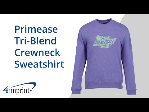 Primease Tri Blend Crewneck Sweatshirt by 4imprint