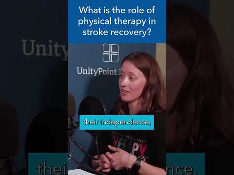 What is the role of physical therapy in stroke recovery? #shorts