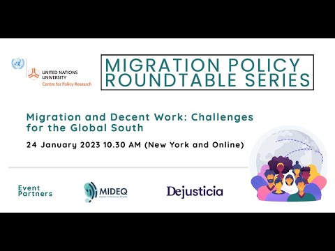 Migration and Decent Work  Challenges for the Global South