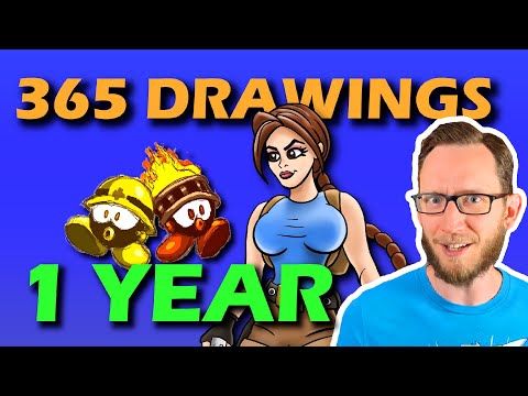 I DREW (almost) EVERY DAY for One Year!