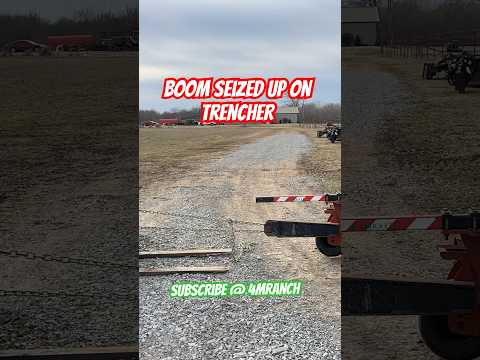 DitchWitch trencher boom seized up #shortsvideo