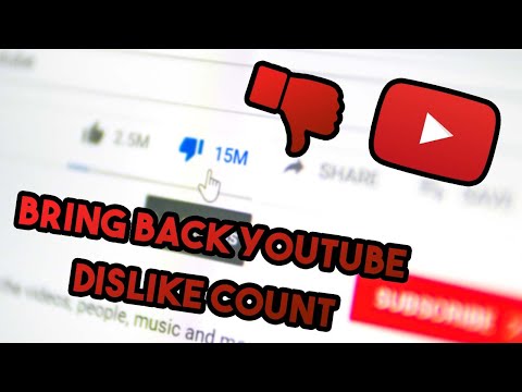 How To Bring Back The YouTube Dislike Count