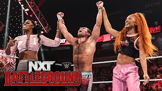 Lash Legend and Jakara Jackson align with Noam Dar: NXT Battleground 2023 highlights