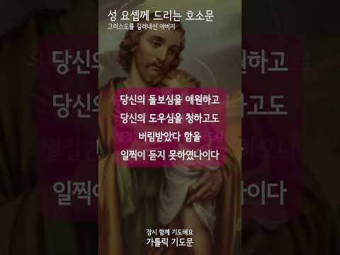 [가톨릭 기도문] 성 요셉께 드리는 호소 기도문 (남자성우)