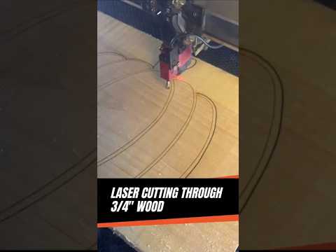 Laser Cutting through ¾” Wood for Holiday Decor 🎁