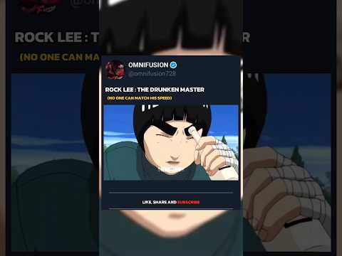 Rock lee the drunken master's speed 🔥| no one can match it | #rocklee #naruto #omnifusion #itachi