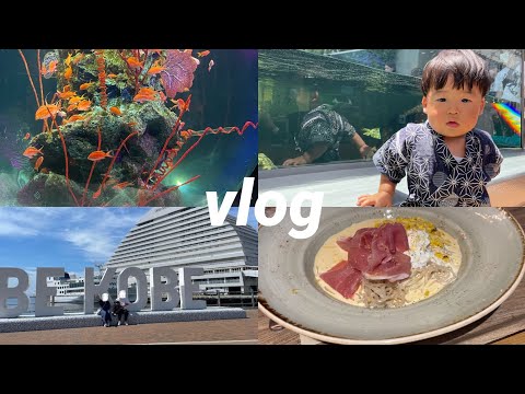 ［家族vlog］1歳児とおでかけ/話題の水族館アトアに行ってきた🐟/atoa神戸/メリケンパーク