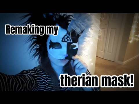 Remaking My Waterproof Therian Mask!