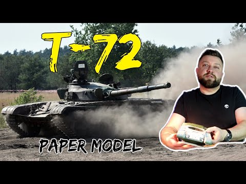 #9 T-72 paper model  (part 9) Angraf model kartonowy