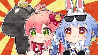 【 手描き ホロライブ 】初めての有馬記念で うまぴょい したい ぺこみこ【 ホロライブ みこち 切り抜き 手描き ぺこら 】