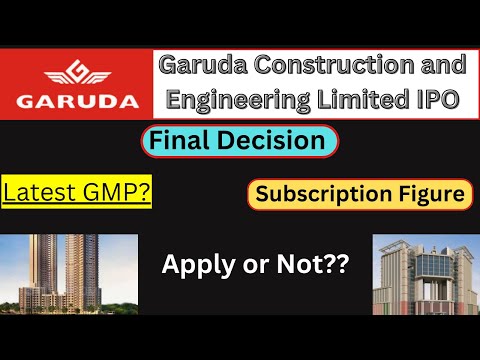 Garuda Construction and Engineering Limited IPO | Final Decision | Apply or Not ? | Latest GMP ?