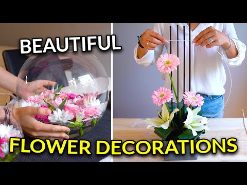 Beautiful flower decorations that you can make at home 🌸