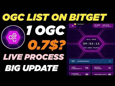 Add bitget account with OGC mining app | OGC New important update | OGC Price Prediction