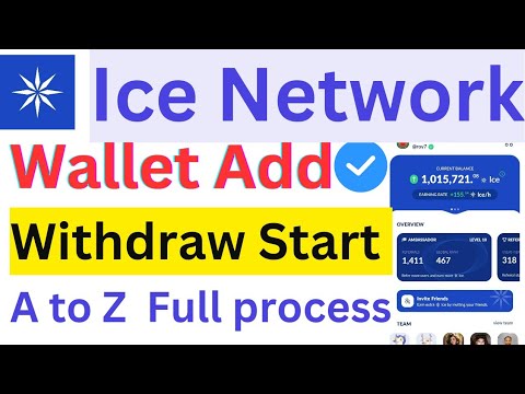 ice network withdraw new update 🤑 wallet connect matamask contract address 🤑 withdraw Full process