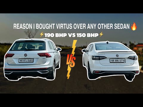 DRAG RACE: VIRTUS GT VS TIGUAN🚀 (एक बाप के 2 बेटे)