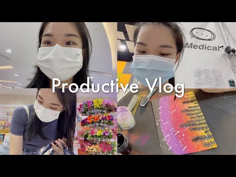 I’m fully vaccinated in Singapore ✔💉 productive days💛 grocery haul / eat 🌷 ( international student )