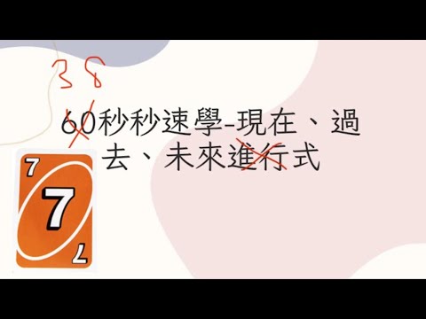 國中段考週3個年級時態總複習｜38秒秒速學-將UNO遊戲用語融入時態學習，現在進行式（國一）、過去進行式（國二）、未來式（國三）！