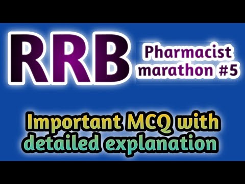 rrbpharmacistmarathon#5#rrbpharmacistexam#pharmaceuticsmcq#telanganapharmacist #jssc#mpsc#cghs