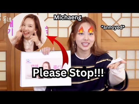 twice nayeon begs to stop showing her acrostic poem video from sixteen era *it’s been 10 years*