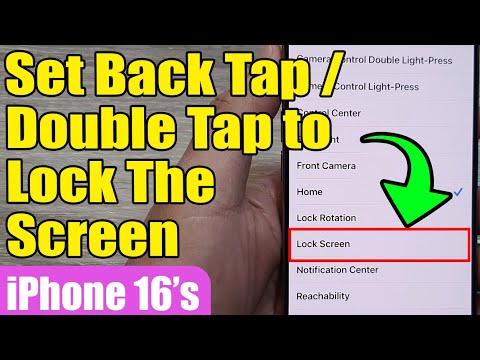 🔒 How to Set Back Tap/Double Tap to Lock Screen on iPhone 16/16 Pro Max