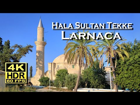 Hala Sultan Tekke , Larnaca Cyprus 4K 60fps HDR Dolby Atmos 💖 The best Places 👀 Walking Tour