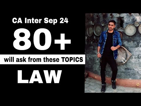 LAW IMP TOPICS CA INTER SEP 24 LAW IMP Chapters important questions list 2024 CA Pratik Thakkar